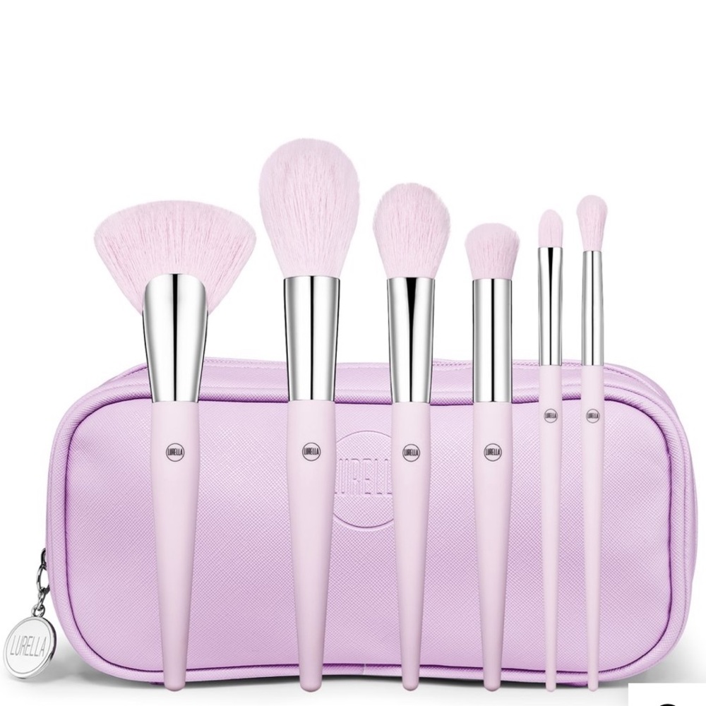 Lurella Brush set with case & mesh pouch